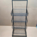 Black 5 x Tier Single Side Display Baskets-65cm