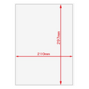 Multi-Purpose A4 White Self-Adhesive Labels - 1 Label Per sheet