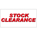 STOCK CLEARANCE Poster Window Display Sign