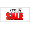 STOCK CLEARANCE SALE Poster Window Display Sign