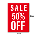 SALE UPTO 50% OFF Poster Window Display Sign