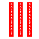 Vertical SALE SALE SALE Poster Window Display Sign- Pack of 3