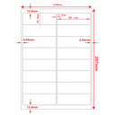 Multi-Purpose A4 White Self-Adhesive Labels - 16 Label Per sheet