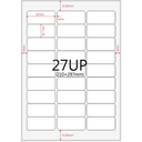Multi-Purpose A4 White Self-Adhesive Labels - 27 Label Per sheet