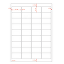 Multi-Purpose A4 White Self-Adhesive Labels - 36 Label Per sheet