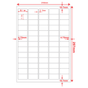 Multi-Purpose A4 White Self-Adhesive Labels - 65 Label Per sheet