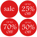 SALE & UP TO % OFF Double-Sided Hanging Sign