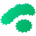 Fluorescent Sale Cards - Green Flash Star
