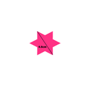Star Shaped Fluorescent Pink Multi Coloured Flash Sale Cards