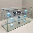 New Heavy Duty Countertop Ambient Glass Sweet Food Display Cabinet Case