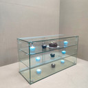 New Heavy Duty Countertop Ambient Glass Sweet Food Display Cabinet Case