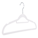 White Velvet Coated Hangers