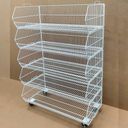 Pallet Of 100cm Stackable Baskets Black/White/Chrome Colour