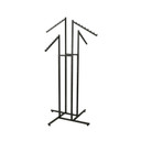 Black Heavy Duty 4 Way Sloping Arm Clothes Rail Stand