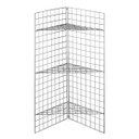 Triangular Shelf For Grid Mesh Panels