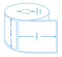 ROYAL MAIL COMPATIBLE 4X6" 100x150MM DIRECT THERMAL LABELS ZEBRA PRINTERS 500/R