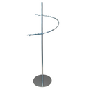 Chrome Spiral Clothes Rail Display Stand
