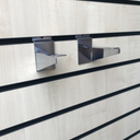 Wooden Shelf Brackets (Pair) For Slatwall Shop Fittings Heavy Duty In Chrome