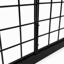 5ft black Grid Mesh 'H' Stand Gondola Stand