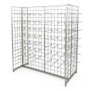 5ft Grid Mesh 'H' Stand Gondola Stand With Euro Hooks Included 200x