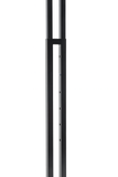 Heavy Duty 2-Way Straight Arm Clothing Rail – Adjustable Black Display Stand with Wheels & Brakes