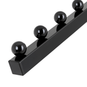 Heavy Duty 2-Way Sloping Arm Clothing Rail – Adjustable Black Display Stand with Wheels & Brakes