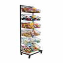 Black  Heavy Duty 6 Tier Stackable Display Basket
