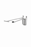 10 Inch Heavy Duty Chrome Single Prong Pegboard Hook with Overhead Arm for Price Holder