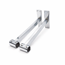 25mm Wall Mounted Clothes Rail Chrome Garment Hanging Bar