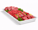 Heavy Duty Plastic Butcher Tray – Long Meat & Deli Display Tray (White)