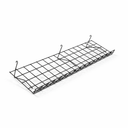 8ft H-Shape Grid Mesh Gondola Display Stand with Wheels – Double-Sided Retail Gridwall Merchandiser with Shelves