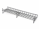 8ft H-Shape Grid Mesh Gondola Display Stand with Wheels – Double-Sided Retail Gridwall Merchandiser with Shelves