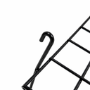 6ft H-Shape Grid Mesh Gondola Display Stand with Wheels – Double-Sided Retail Gridwall Merchandiser with Shelves