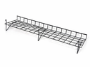 4ft H-Shape Grid Mesh Gondola Display Stand with Wheels – Double-Sided Retail Gridwall Merchandiser with Shelves