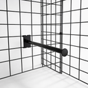 Double-Sided Gridwall Gondola Display Rack with Hanging Arms – Retail Clothing Display Stand