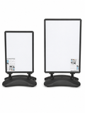 A1 & A0 Waterbase Pavement Sign – Black & Grey Outdoor Poster Display