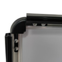 Black Heavy Duty Silver Pavement Sign Waterbase A1&A2 Outdoor Poster Display Stand