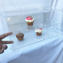 Acrylic Bakery Pastry Display Case Stand Cabinet Cakes Donuts Cupcakes Pastries