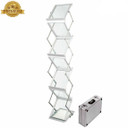 A4 Zed Up Lite Folding Literature Stand. Portable Brochure Stand for Trade Shows