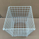 White Dump Bin Basket Retail Merchandising Display Storage Bin