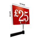 Red Display Cards Signs - £25