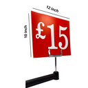 Red Display Cards Signs - £15