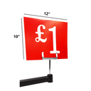 Red Display Cards Signs - £1