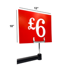 Red Display Cards Signs - £6