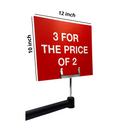 Red Display Cards Signs - 3 For The Price Of 2