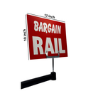 Red Display Cards Signs - Bargain Rail