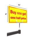 Yellow & Red Sale Sign - Buy one get one half price