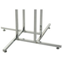 Chrome Clothes Rail Display Stand - 4 Sloping Arms