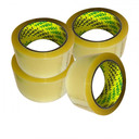 6x Prima Clear Rolls Packaging Tape 48mm x 66m