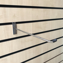 100x 45 Degree Slatwall Hooks Accessory Single Prong Shop Display